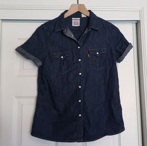 Levi's rolled sleeve denim shirt
